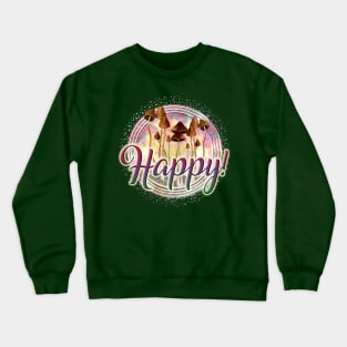 Happy Mushroom Crewneck Sweatshirt